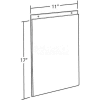 Azar Displays 162708 Vertical Wall Mount Acrylic Sign Holder, 11" x 17", Acrylic