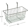Azar Displays 300620 Wire Basket 6 1/4"H Chrome