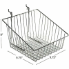Azar Displays 300623 Sloped Chrome Wire Basket, 8" High, Metal