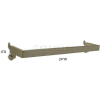Azar Displays 300955 4" Deep U-Shaped Hang Rail, 24" Wide, Metal ,1 Piece
