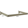 Azar Displays 300956 12" Deep U-Shaped Hang Rail, 24" Wide, Metal ,1 Piece