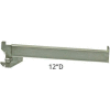 Azar Displays 300960 Face Out Bracket, 12" Deep, Satin Nickel ,1 Piece