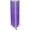 Azar Displays 700451-PUR Three-Sided Spinning Pegboard W/ Wheels, 16" x 60", Purple Opaque ,1 Piece