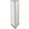 Azar Displays 700451-WHT Three-Sided Spinning Pegboard W/ Wheels, 16" x 60", White Solid ,1 Piece