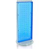 Azar Displays 700508-BLU Revolving Pegboard Countertop Display Unit, 8" x 20", Blue ,1 Piece