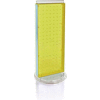Azar Displays 700508-YEL Revolving Pegboard Countertop Display Unit, 8" x 20", Yellow ,1 Piece