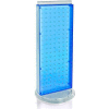 Azar Displays 700509-BLU Two-Sided Non-Revolving Pegboard Countertop Display, 8" x 20", Blue