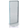 Azar Displays 700509-CLR Two-Sided Non-Revolving Pegboard Countertop Display, 8" x 20", Clear