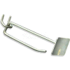 Azar Displays 700824 4" Metal Scan Hook, Galvanized Metal Finish