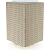 Azar Displays 701414-ALM Interlocking Pegboard Countertop Display, 14" x 20", Almond Solid ,1 Piece