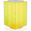 Azar Displays 701414-YEL Interlocking Pegboard Countertop Display, 14" x 20", Yellow Opaque