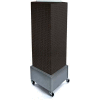 Azar Displays 701415-BLK Interlocking Pegboard Countertop Display W/ Wheels, 14" x 40", Black Solid