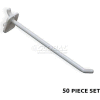 Azar Displays 800006-W 6" Opaque Plastic Pegboard Locking Hook, White
