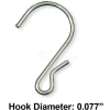 Azar Displays 800223 Display Strip Hooks