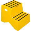 2 étape étape plastique support - 18-1/4 jaune "W x 24-1/2 « D x 19-1/2 » H - ST217-14