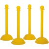 Mr. Chain 99902 -4 Warning Post - Yellow, 4/Pack