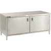 Aero Manufacturing 4TGOHD-2496 96"W x 24"D Economy Flat Top Cabinet, Hinged Doors, Galv.