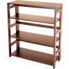 34x30 Flip Flop Bookcase - Mocha Walnut