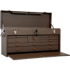 Kennedy® 526B Signature Series 26-3/4"W X 8-1/2"D X 13-5/8"H 8 Drawer Brown Machinists Chest