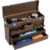 ® Kennedy 52611B Signature Series 26-3/4"W X 8-1/2"D X 18"H 11 Drawer Brown Machinists Chest