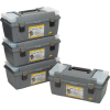 Plano Molding 652-009 Boîte à outils avec plateau et (2) boîtes de compartiment 20-1/4"L x 10-7/8"W x 9-1/8"H Gray - Qté par paquet : 4