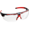 Uvex® Avatar Hydroshield Safety Glasses, Red Frame, Clear Lens, Scratch-Resistant, Anti-Fog
