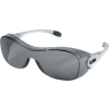 MCR Safety® Loi® OG112AFOTG - Cadre en verre, lentille anti-brouillard grise, cadre argenté