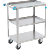Lakeside® 444 Stainless Steel Utility Cart 39-1/4 x 22-3/8 x 37-1/4 500 Lb Cap