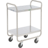Lakeside® 221 Tubular Stainless 2 Shelf Utility Cart 30 x 20 x 35-3/4 500 Lb Cap