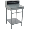 Winholt Shop Desk, Pigeonhole Riser, 24"W x 22"D, Gris