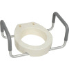 Drive Medical 12402 Premium Toilet Seat Riser with Removable Arms, Fits Standard Toilets