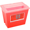 Contenant polyvalent pour objets pointus et tranchants, 11-5/8 po l x 7-3/4 po P x 8-5/8 po H, 2 gallons, rouge