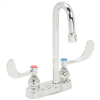 Faucet médical de lavement de T-S® B-0892 Deck Mount, Swivel/Rigid Gooseneck, 2,2 GPM, 4 po Poignées
