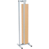 Bulman Products Distributeur de papier vertical avec Cutter, 48"W x 9 » Dia. Roll Size, gris clair