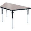 Activity Table - Trapezoid - 30" X 30" X 60", Standard Adj. Height, Gray Nebula