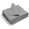 Universal Dimpled Absorbent Pads, Medium Weight, 18" x 15", Gray, 100/Bale