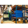 Quantum Plastic Rack Bin, 19-7/8"W x 41-7/8"D x 17-1/2"H, Blue
