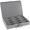 Boîte à compartiments en acier Durham 211-95 - 12 compartiments, 13 3/8x9 1/4x2 - Qté par paquet : 6