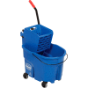 Rubbermaid® 7588-88 WaveBrake® côté presse Mop seau & essoreuse Combo, bleu