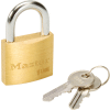 Master Lock® no 4140KA - 3231 Cadenas de corps solides en laiton de sécurité générale - Qté par paquet : 12