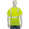 OccuNomix Standard Wicking Birdseye Classe 2 T-Shirt W/ Pocket Hi-Vis Jaune, M, LUX-SSETP2B-YM