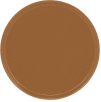 Cambro 1550508 - Camtray 15.5" Round Low, Suede Brown - Pkg Qty 12
