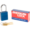 No Lock® américain Cadenas rectangulaire de A1106BLU en aluminium massif, bleu