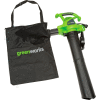 GreenWorks® 24072 235MPH 380CFM 12 Amp Corded Handheld Blower Vacuum  