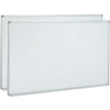 Global Industrial™ Magnetic Whiteboard - 96 x 48 - Surface en acier - Paquet de 2