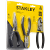 Stanley 84-114 3 Pièce Basic Plier Set (Long Nose, Slip Joint, Diagonal)