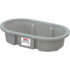 Réservoir poly stock 52110047GT 2'x1'x4' Extrémité ronde peu profonde 50 Gallon