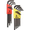 Bondhus 20699 22 Pc. Ball End L-Wrench Hex Key Combo Set, .050-3/8" & 1.5mm-10mm