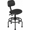 BioFit Operator Chair -  Height 25 - 32" - Black Vinyl - Black Powdercoat Frame
