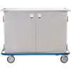 Blickman Maxi Case Cart, 52 « L x 40 1/2 « H x 29 « D, 1 étagères à enroulement de fil robuste, 2 portes pleines